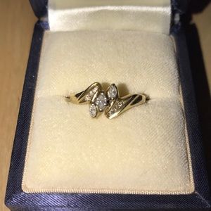 Gold and diamond ring **** SOLD ****